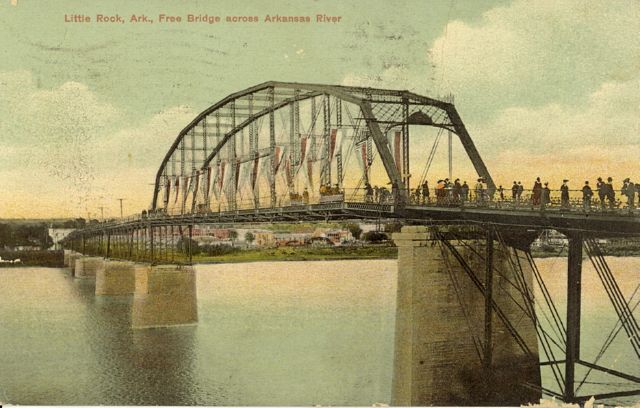 Little Rock, Ark., Free bRidge across Arkansas River